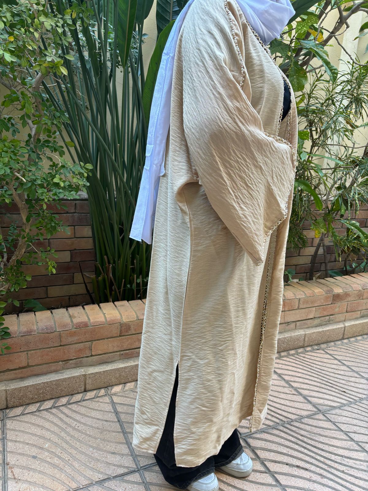 Page Kaftan With Golden Beads