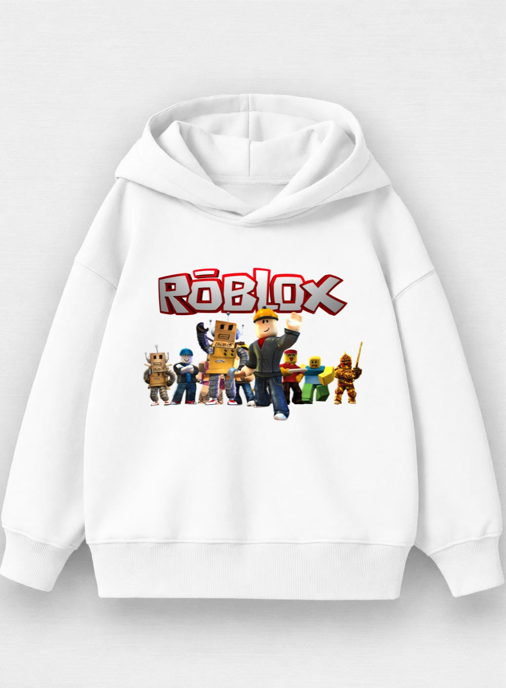 White & Hoodie - ROBLOX Print -