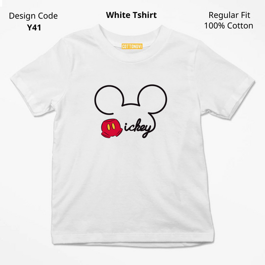 Mickey Mouse Face T-shirt ( Design Y41 )