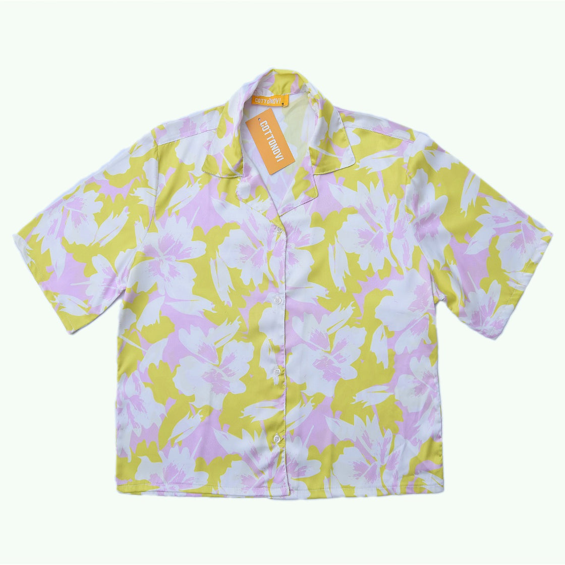 Yellow satin chemise