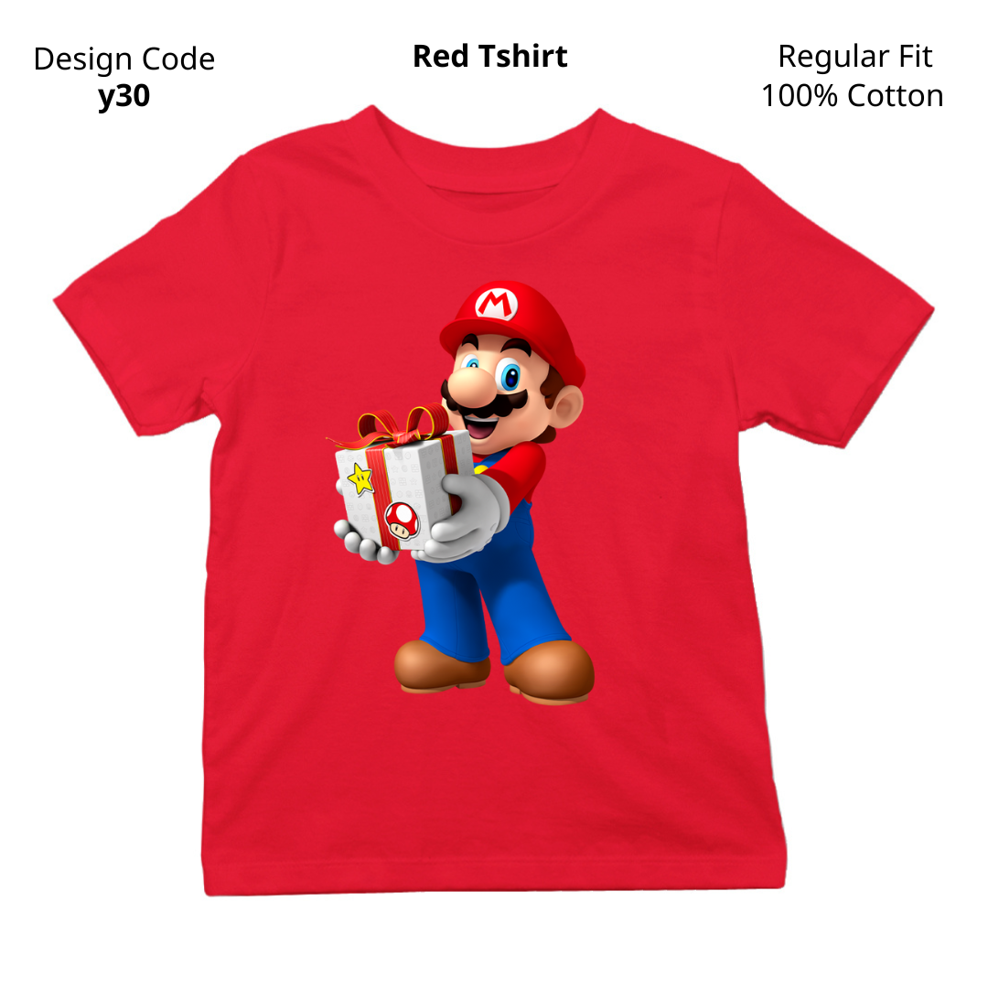 Mario Gift T-shirt ( Design Y30 )
